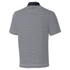 Cutter & Buck Men's Navy Blue/White DryTec Trevor Stripe Polo