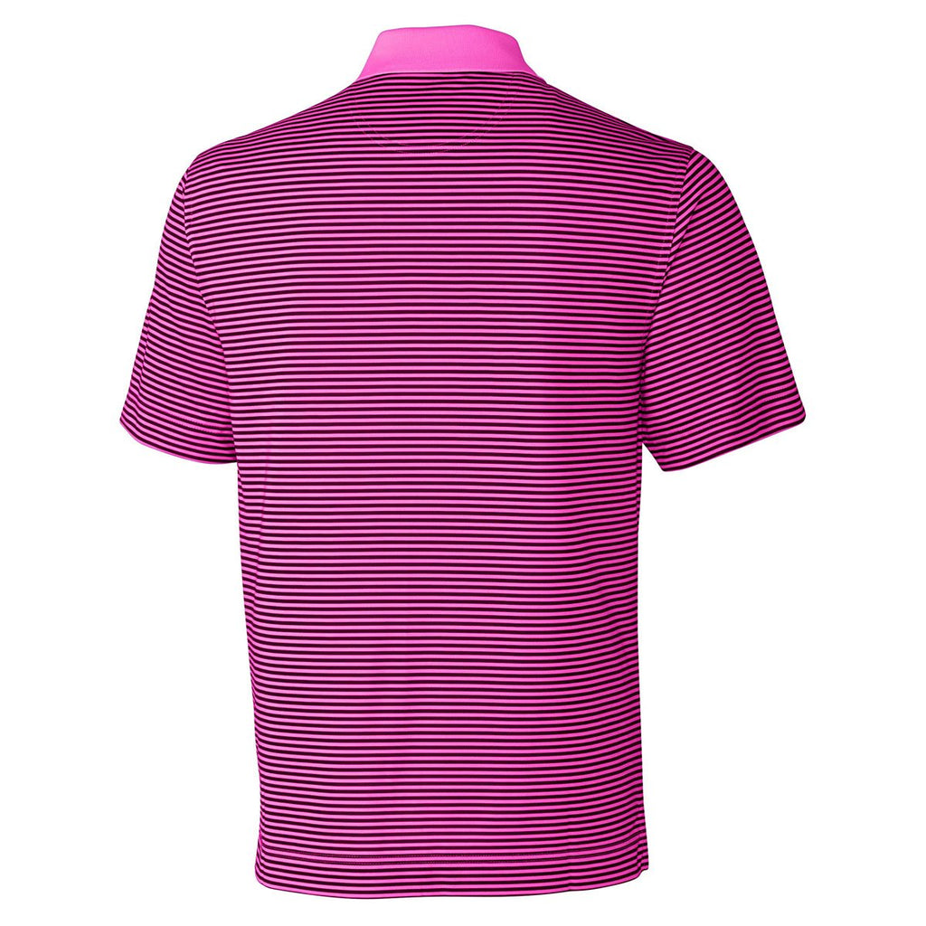Cutter & Buck Men's Refresh/Navy Blue DryTec Trevor Stripe Polo