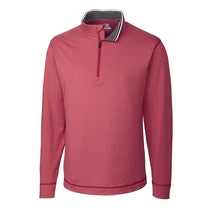 Cutter & Buck Men's Cardinal Red DryTec L/S Topspin Half Zip