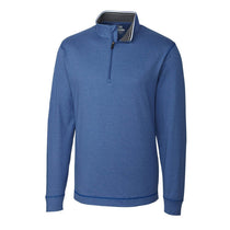 Cutter & Buck Men's Tour Blue DryTec L/S Topspin Half Zip