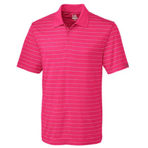 Cutter & Buck Men's Refresh/White DryTec Franklin Stripe Polo