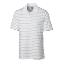 Cutter & Buck Men's White/Black DryTec Franklin Stripe Polo