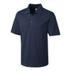 Cutter & Buck Men's Navy Blue Heather DryTec Chelan Polo