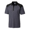 Cutter & Buck Men's Charcoal Heather Chelan Colorblock Polo