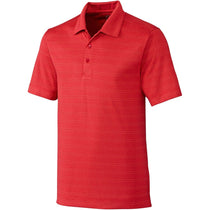 Cutter & Buck Men's Cardinal Heather Interbay Melange Stripe Polo