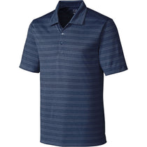 Cutter & Buck Men's Liberty Navy Heather Interbay Melange Stripe Polo