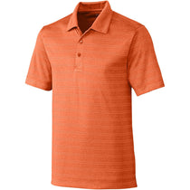 Cutter & Buck Men's Orange Heather Interbay Melange Stripe Polo