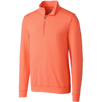 Cutter & Buck Men's Orange Shoreline Half Zip