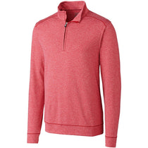 Cutter & Buck Men's Red Shoreline Half Zip