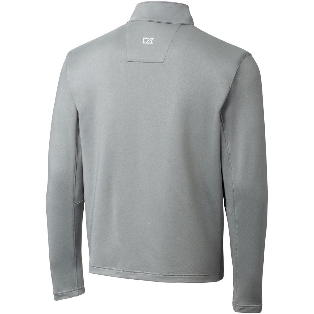 Cutter & Buck Men's Grey Shaw Hybrid Half Zip