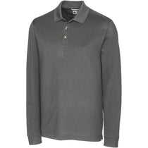 Cutter & Buck Men's Charcoal Advantage Long Sleeve Polo