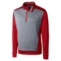 Cutter & Buck Men's Cardinal Red DryTec Replay Half-Zip