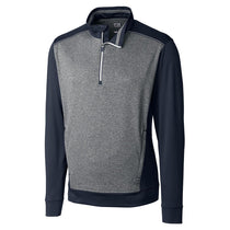 Cutter & Buck Men's Liberty Navy DryTec Replay Half-Zip