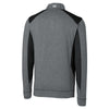 Cutter & Buck Men's Charcoal Heather Shoreline Colorblock Half-Zip