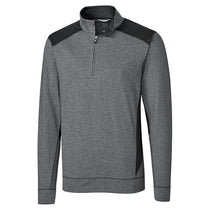Cutter & Buck Men's Charcoal Heather Shoreline Colorblock Half-Zip