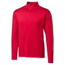 Cutter & Buck Men's Red DryTec Pennant Sport Half-Zip