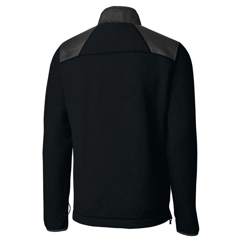 Cutter & Buck Men's Black WeatherTec Cedar Park Full-Zip