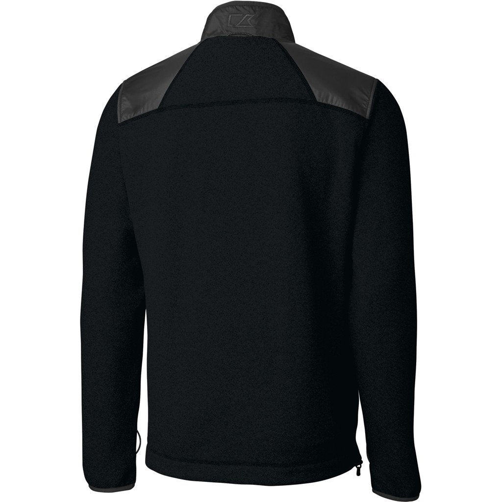 Cutter & Buck Men's Black Cedar Park Full Zip