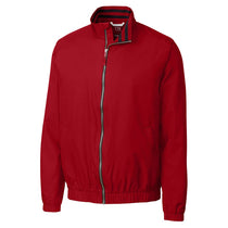 Cutter & Buck Men's Cardinal Red DryTec Nine Iron Full-Zip Jacket