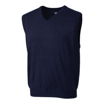 Cutter & Buck Men's Liberty Navy Douglas V-Neck Vest