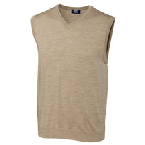 Cutter & Buck Men's Sand Heather Douglas V-Neck Vest