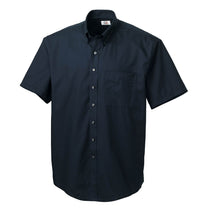 Cutter & Buck Men's Navy S/S Epic Easy Care Fine Twill
