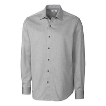 Cutter & Buck Men's Charcoal L/S Epic Easy Care Mini Herringbone