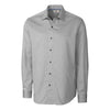Cutter & Buck Men's Charcoal L/S Epic Easy Care Mini Herringbone