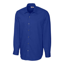 Cutter & Buck Men's Tour Blue L/S Epic Easy Care Broken Twill