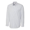 Cutter & Buck Men's White Epic Easy Care Pin Stripe