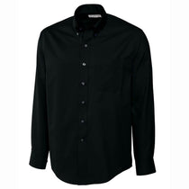Cutter & Buck Men's Black Easy Care Twill Dress Shirt