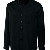 Cutter & Buck Men's Tall Black Easy Care Twill Dress Shirt