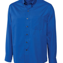 Cutter & Buck Men's Tall French Blue Easy Care Twill Dress Shirt