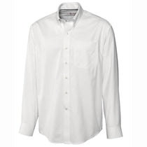 Cutter & Buck Men's White Easy Care Twill Dress Shirt