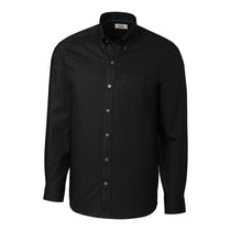 Cutter & Buck Men's Black L/S Tailored Fit Fine Twill Dress Shirt