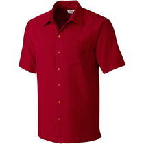 Cutter & Buck Men's Cardinal Solana Check Short Sleeve