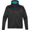 Stormtech Men's Black/Electric Blue Tactix Bonded Fleece Hoody