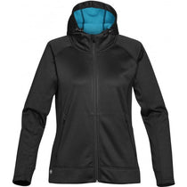 Stormtech Women's Black/Electric Blue Tactix Bonded Fleece Hoody