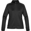 Stormtech Women's Black/Granite Tactix Bonded Fleece Shell