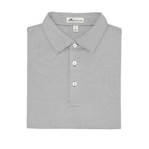 Peter Millar Men's Iron Jubilee Stripe Stretch Jersey Polo with Self Sean Collar