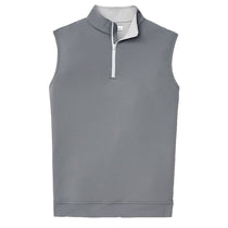 Peter Millar Men's Iron Galway Stretch Loop Terry Quarter-Zip Vest