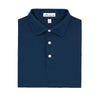 Peter Millar Men's Navy Solid Stretch Mesh Polo