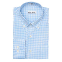 Peter Millar Men's Cottage Blue Mimi Performance Check Woven