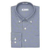 Peter Millar Men's Navy Mimi Performance Check Woven