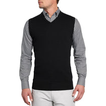 Peter Millar Men's Black Crown Soft V-Neck Vest