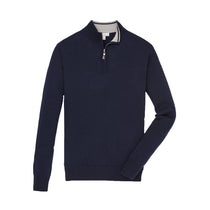 Peter Millar Men's Navy Crown Soft Quarter Zip