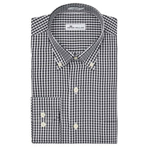 Peter Millar Men's Black Crown Soft Gingham Shirt
