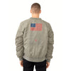 Alpha Industries Men's Vintage White L-2B Blood Chit Battlewash Flight Jacket