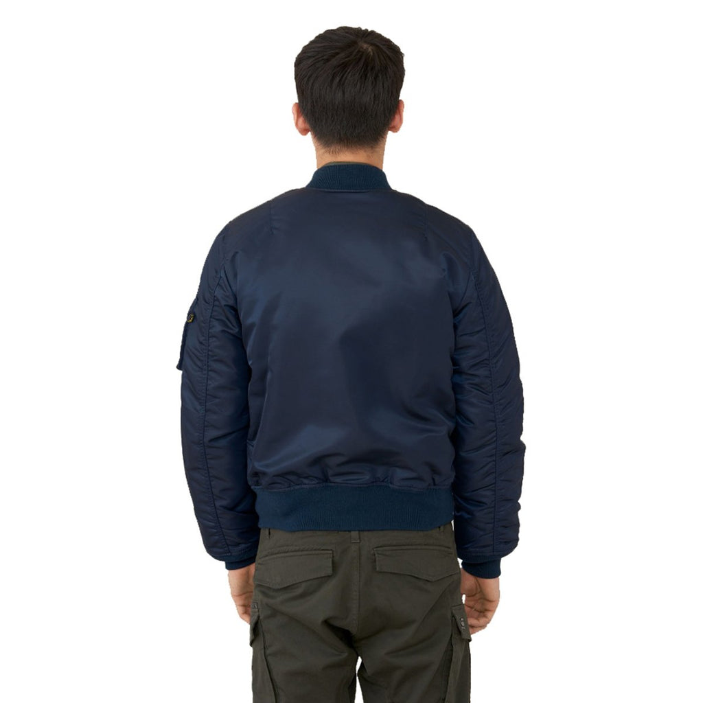 Alpha Industries Men's Replica Blue MA-1 Slim Flight Jacket