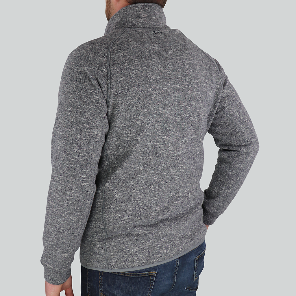 Zusa Men's Grey Heather Midtown Fleece Full Zip